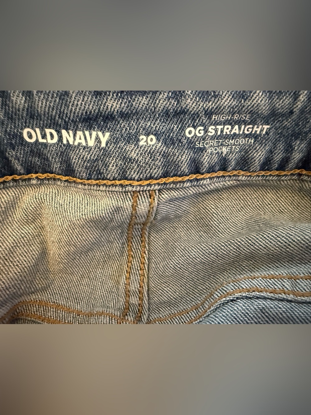 Old Navy Women’s High-Rise OG Straight Denim Jeans New With Tags Size 20 - Picture 6 of 10